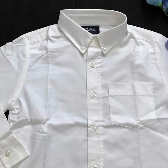 Compass NWOT Button Down School Uniform Unisex Kids 6 - Picture 3 of 8